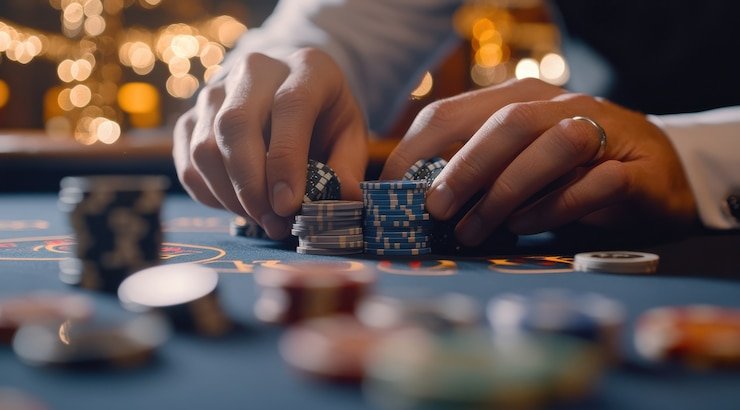 Pemain menikmati dealer langsung di permainan Live Casino batman123 dengan streaming berkualitas tinggi